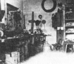 Konrad Zuses workshop in Hopferau in 1947